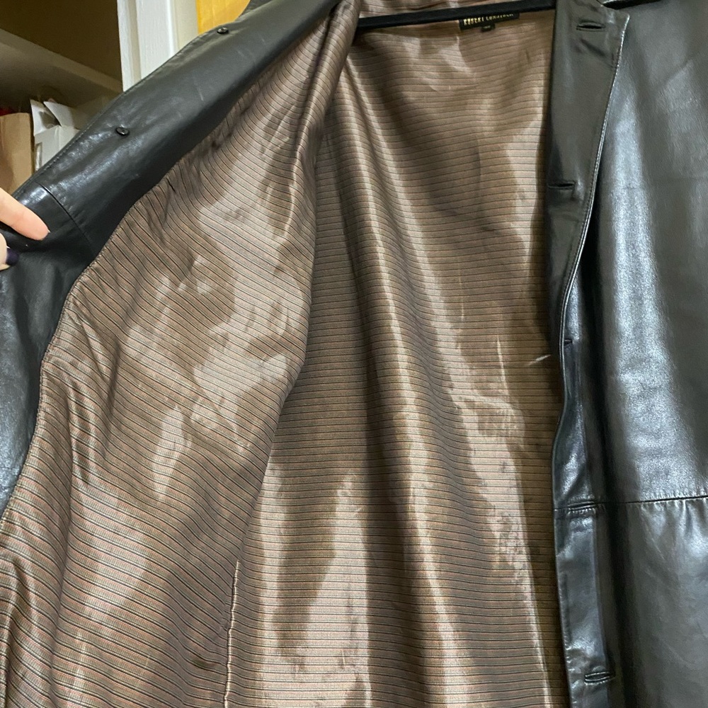 Black Leather Jacket. Robert Comstock. - image 7